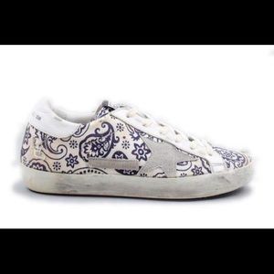 Golden Goose Paisley Sneakers Size 7